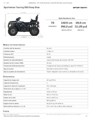Pojazdy terenowe (ATV) i quady Polaris Sportsman touring 850 