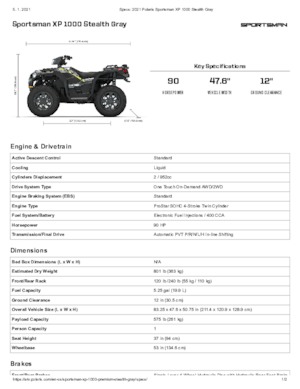 Pojazdy terenowe (ATV) i quady Polaris Sportsman XP 1000