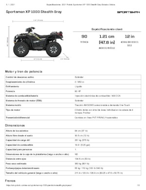 Pojazdy terenowe (ATV) i quady Polaris Sportsman XP 1000