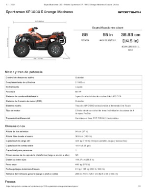 Pojazdy terenowe (ATV) i quady Polaris Sportsman XP 1000 S