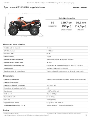 Pojazdy terenowe (ATV) i quady Polaris Sportsman XP 1000 S