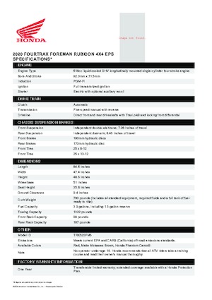 Pojazdy terenowe (ATV) i quady Honda TRX520FM6