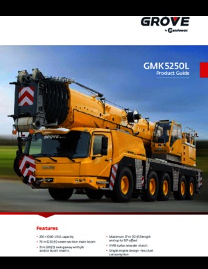 Żurawie szosowo-terenowe Grove GMK5250L