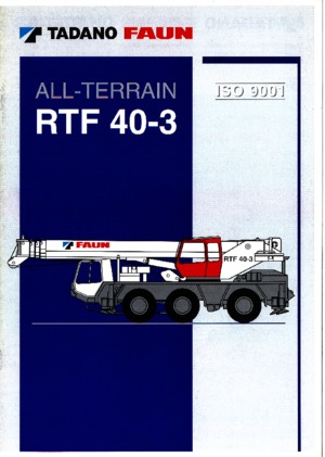 Żurawie szosowo-terenowe Tadano RTF 40-3 (7,5 t)