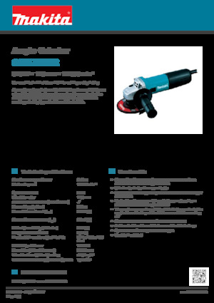 Szlifierki kątowe Makita 9557HNRG