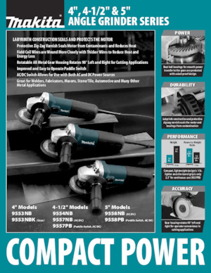 Szlifierki kątowe Makita 9557PB