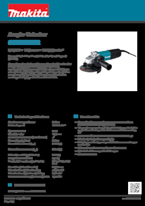 Szlifierki kątowe Makita 9558HNR