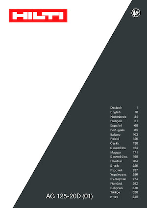 Szlifierki kątowe Hilti AG 125-20D
