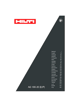 Szlifierki kątowe Hilti AG 180-P