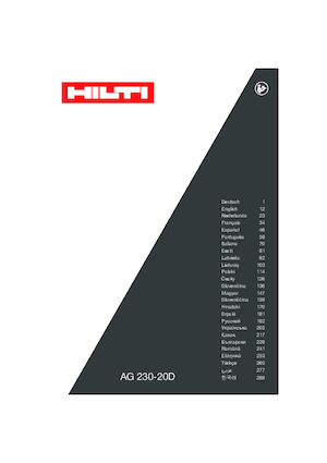 Szlifierki kątowe Hilti AG 230-20D
