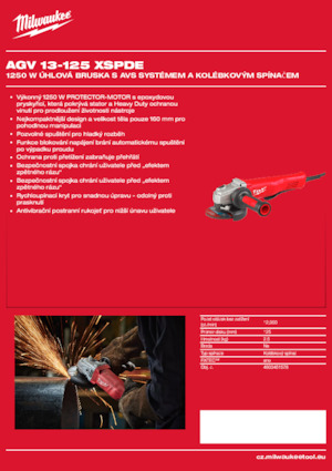 Szlifierki kątowe Milwaukee AGV 13-125 XSPDE