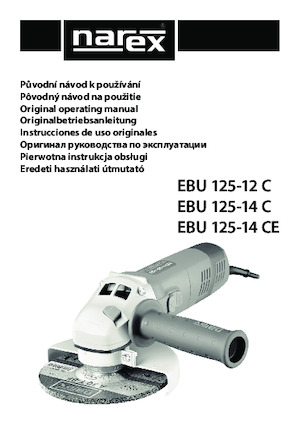 Szlifierki kątowe Narex EBU 125-14 C
