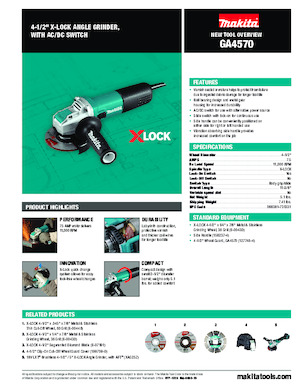 Szlifierki kątowe Makita GA4570