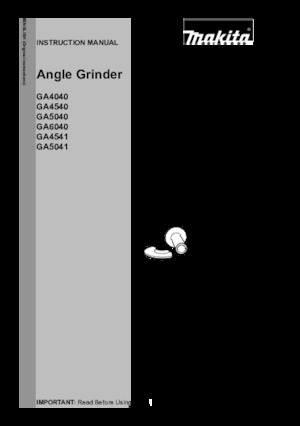 Szlifierki kątowe Makita GA5040