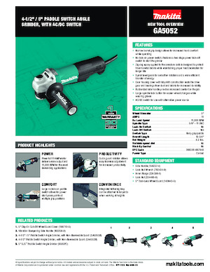 Szlifierki kątowe Makita GA5052 