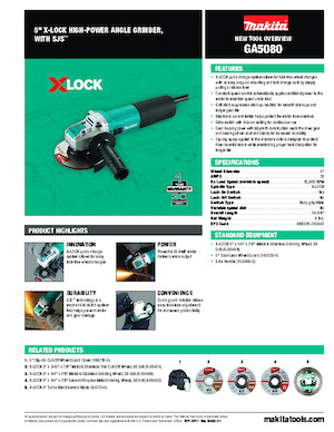 Szlifierki kątowe Makita GA5080