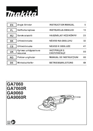 Szlifierki kątowe Makita GA7060R 