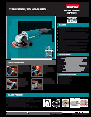 Szlifierki kątowe Makita GA7081