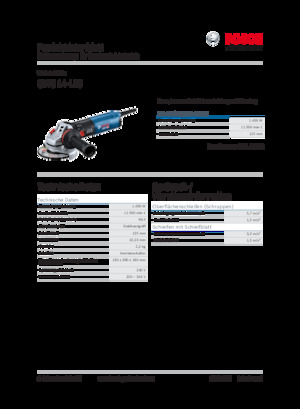 Szlifierki kątowe Bosch GWS 14-125