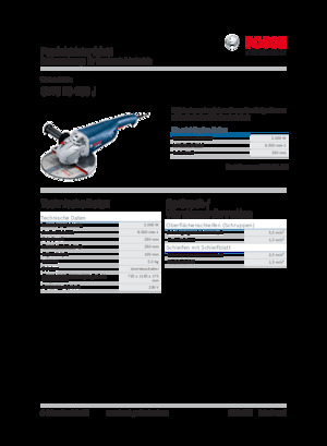 Szlifierki kątowe Bosch GWS 20-230 J