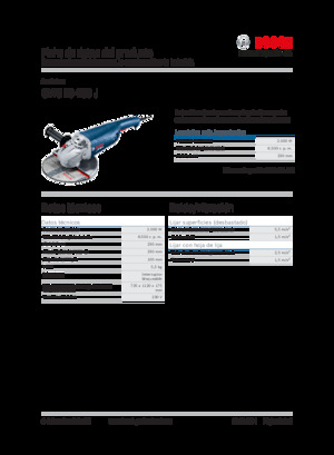 Szlifierki kątowe Bosch GWS 20-230 J