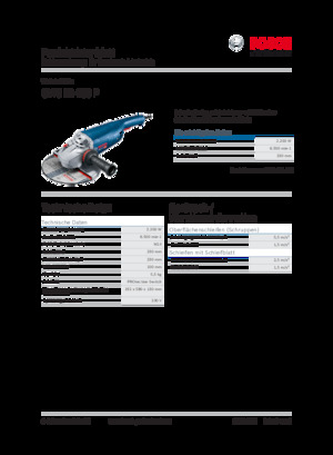 Szlifierki kątowe Bosch GWS 22-230 P