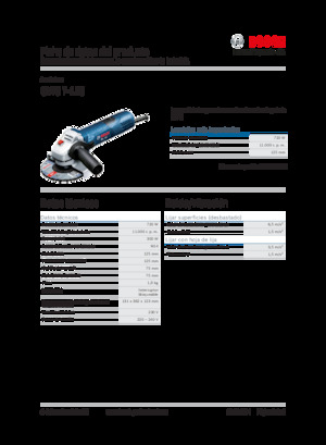 Szlifierki kątowe Bosch GWS 7-125