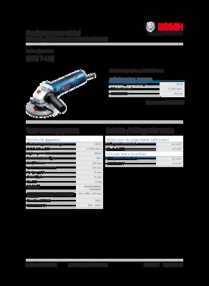 Szlifierki kątowe Bosch GWS 7-125