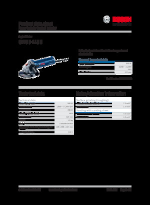 Szlifierki kątowe Bosch GWS 9-115 S