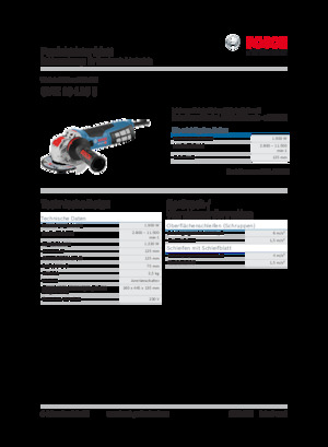 Szlifierki kątowe Bosch GWX 19-125 S
