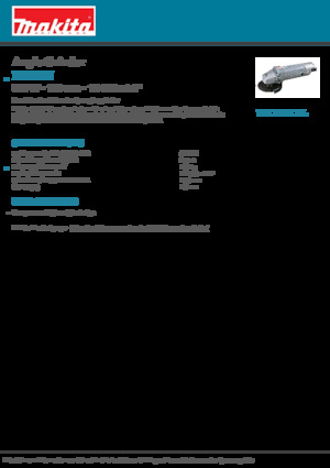 Szlifierki kątowe Makita N9500N