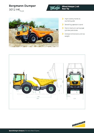 Wozidła przegubowe Bergmann 3012HK Plus