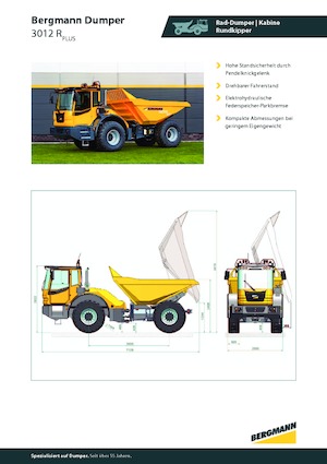 Wozidła przegubowe Bergmann 3012R Plus