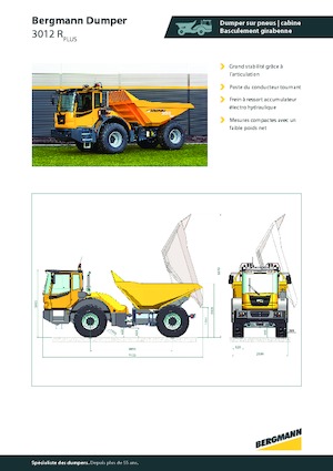 Wozidła przegubowe Bergmann 3012R Plus