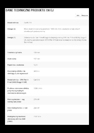 Wozidła przegubowe Caterpillar 730 EJ