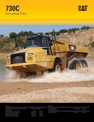 Wozidła przegubowe Caterpillar 730C