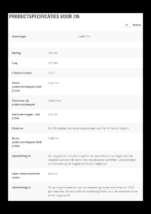 Wozidła przegubowe Caterpillar 735-04A