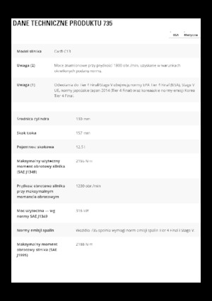 Wozidła przegubowe Caterpillar 735-04A