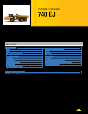 Wozidła przegubowe Caterpillar 740 EJ