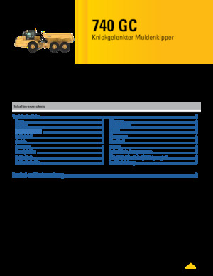 Wozidła przegubowe Caterpillar 740 GC