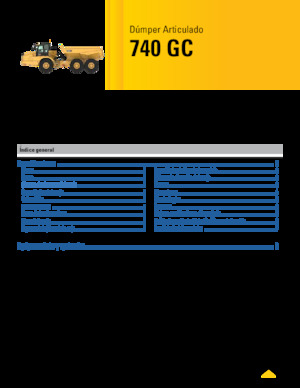 Wozidła przegubowe Caterpillar 740 GC