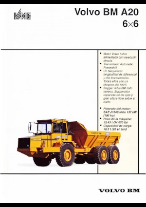 Wozidła przegubowe Volvo A 20 6x6