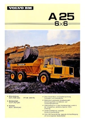 Wozidła przegubowe Volvo A 25 6x6