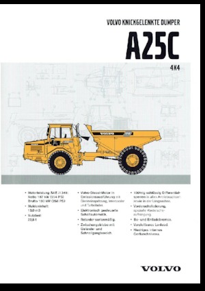 Wozidła przegubowe Volvo A25C 4x4