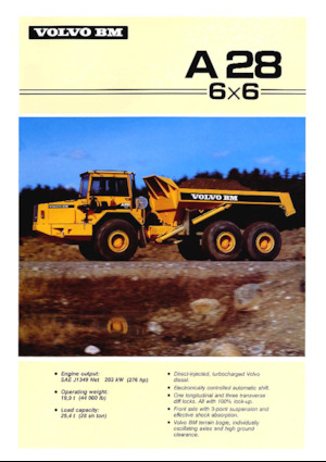 Wozidła przegubowe Volvo A28 (6x6)