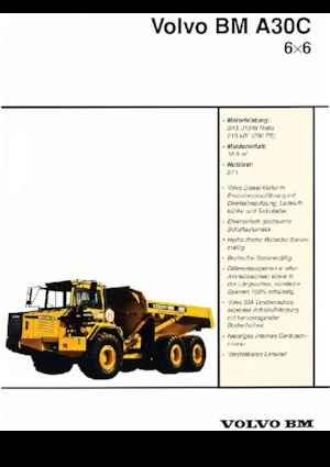 Wozidła przegubowe Volvo A30C 6x6
