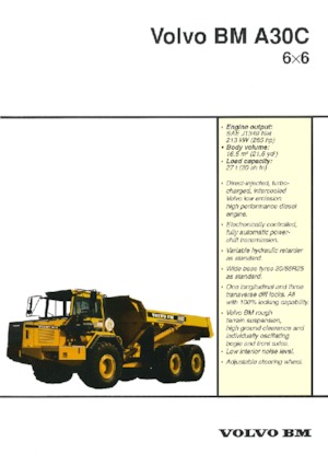 Wozidła przegubowe Volvo A30C 6x6