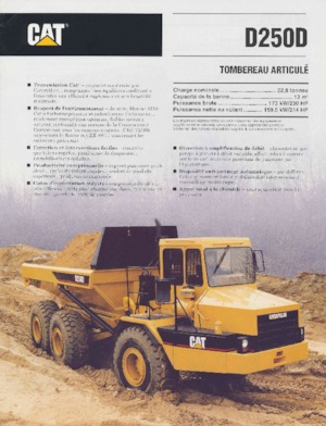 Wozidła przegubowe Caterpillar D 250 D
