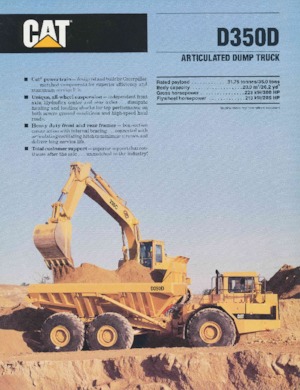 Wozidła przegubowe Caterpillar D 350 D