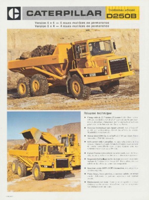 Wozidła przegubowe Caterpillar D250B